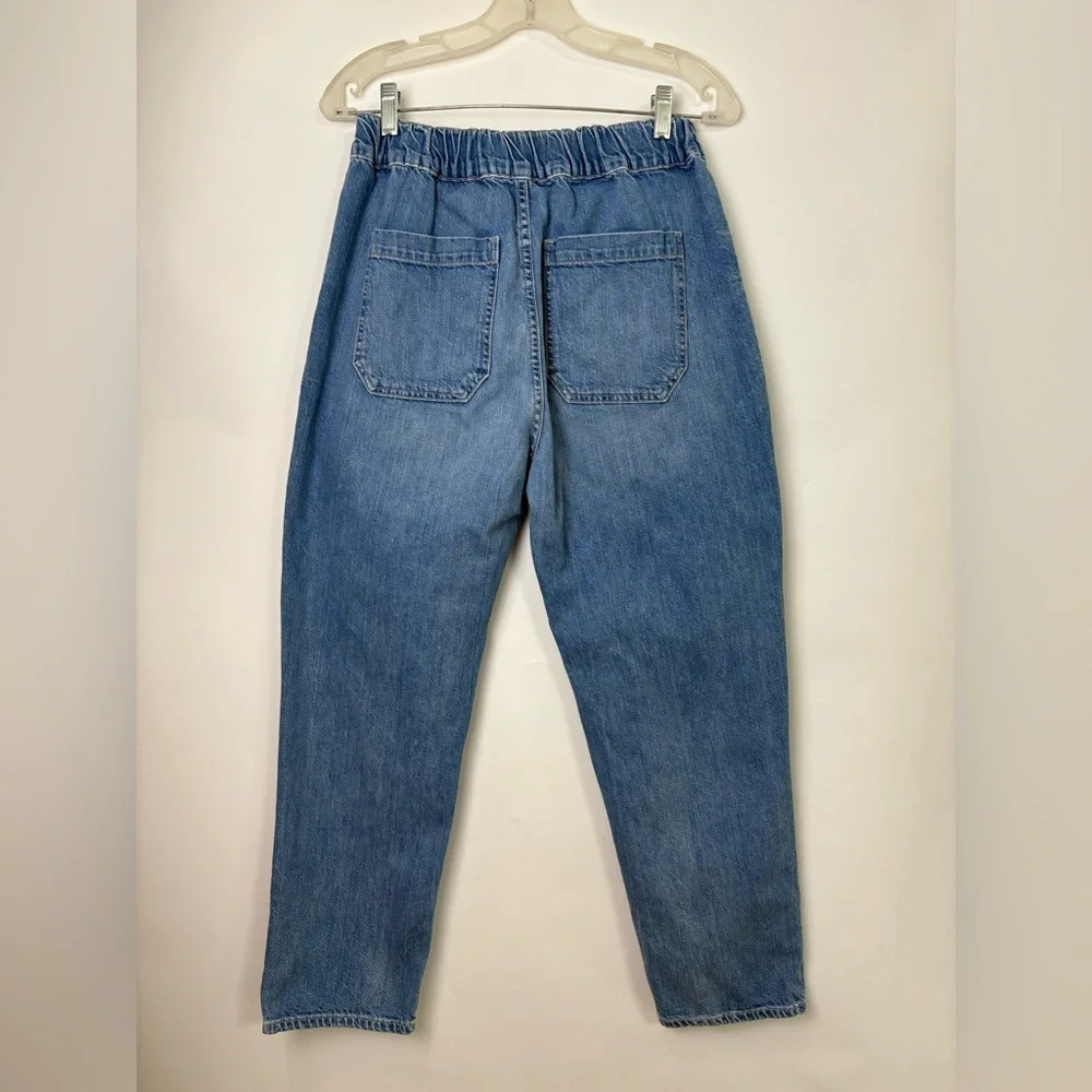 Veronica Beard Jeans Arya Stretch Waist High Rise Straight Jeans - Picture 4 of 6
